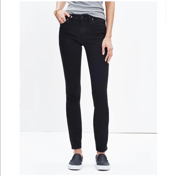 Madewell Denim - Madewell 9" High-Rise Black Skinny Jeans / 27▪️